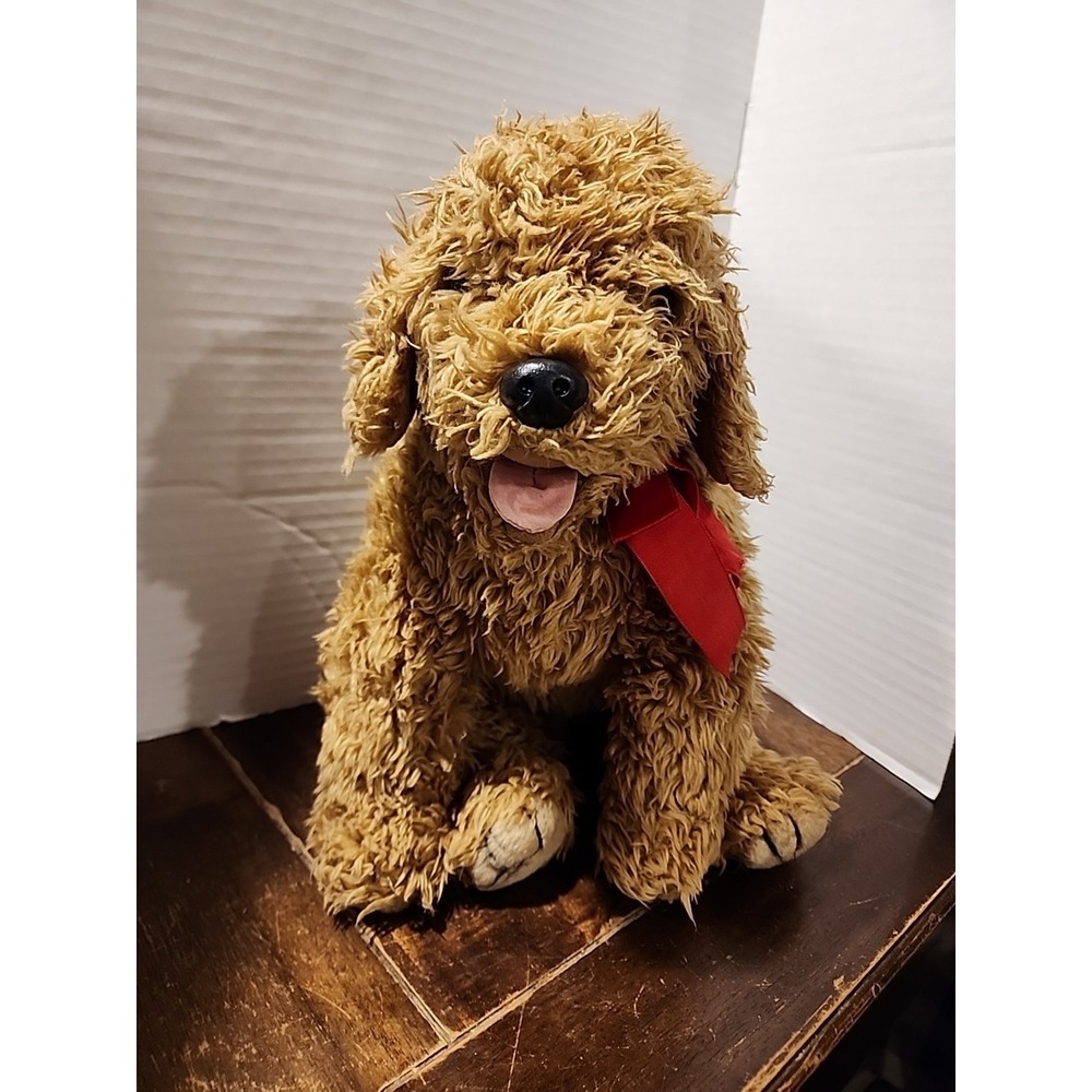 Ty Scruffy Dog 1989 Plush Shaggy Furry Rare Vtg Tongue Puppy Pvc Pellets